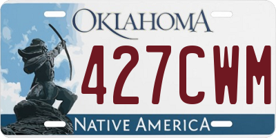OK license plate 427CWM