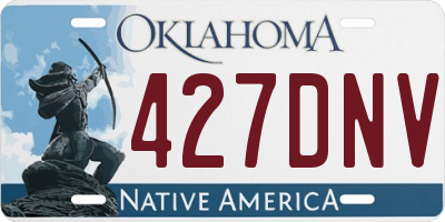OK license plate 427DNV