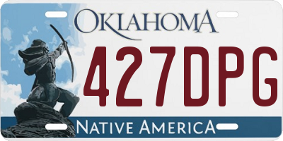OK license plate 427DPG