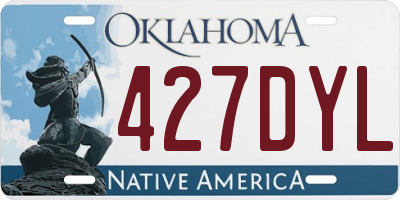 OK license plate 427DYL