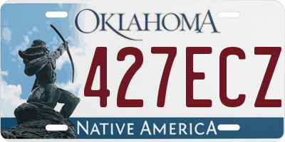 OK license plate 427ECZ