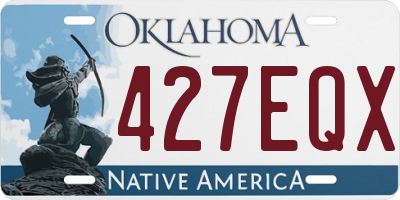 OK license plate 427EQX