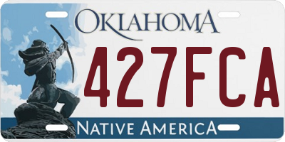 OK license plate 427FCA