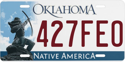 OK license plate 427FEO