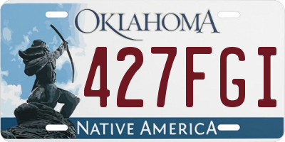 OK license plate 427FGI