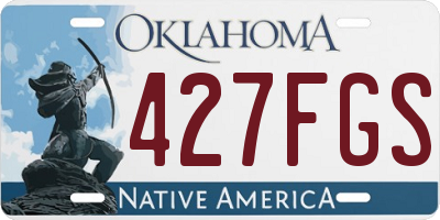 OK license plate 427FGS