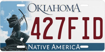 OK license plate 427FID