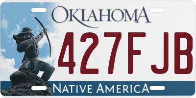 OK license plate 427FJB
