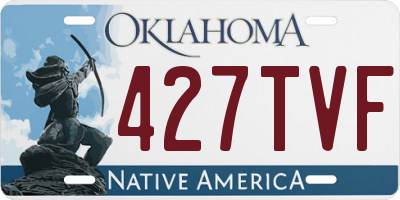 OK license plate 427TVF