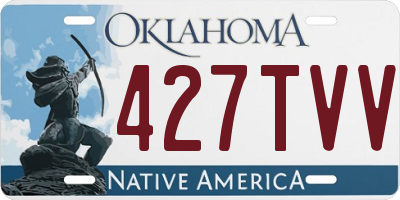 OK license plate 427TVV