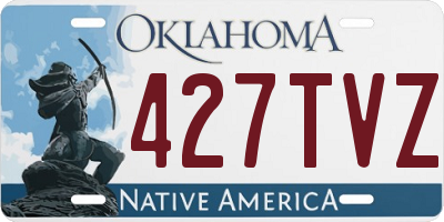 OK license plate 427TVZ