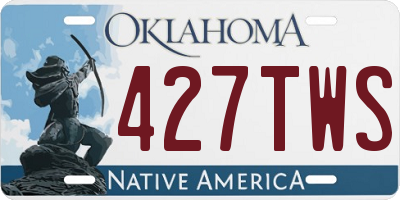 OK license plate 427TWS