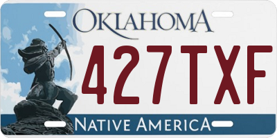 OK license plate 427TXF