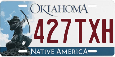 OK license plate 427TXH