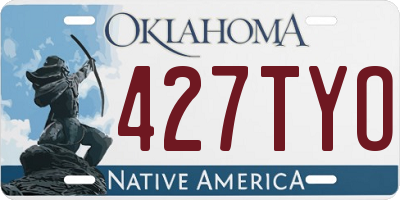 OK license plate 427TYO