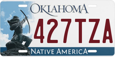 OK license plate 427TZA