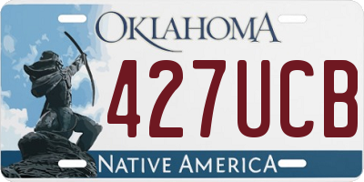 OK license plate 427UCB