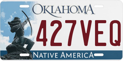 OK license plate 427VEQ