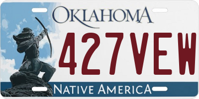 OK license plate 427VEW
