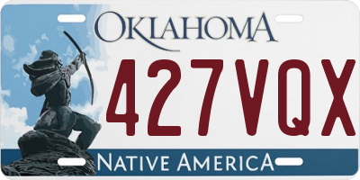OK license plate 427VQX