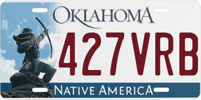 OK license plate 427VRB