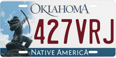 OK license plate 427VRJ