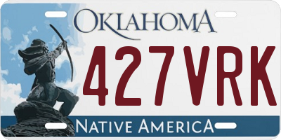 OK license plate 427VRK
