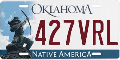 OK license plate 427VRL