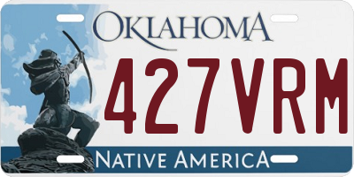 OK license plate 427VRM