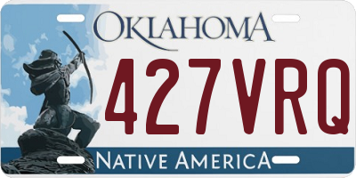 OK license plate 427VRQ
