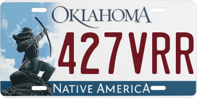 OK license plate 427VRR