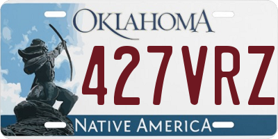 OK license plate 427VRZ