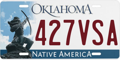OK license plate 427VSA