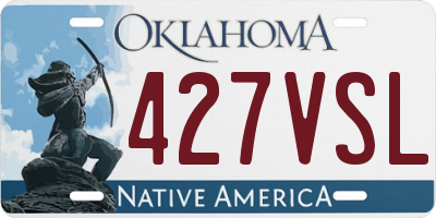 OK license plate 427VSL