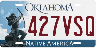 OK license plate 427VSQ