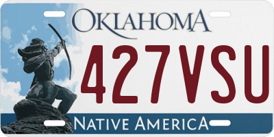 OK license plate 427VSU
