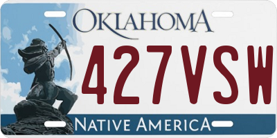 OK license plate 427VSW