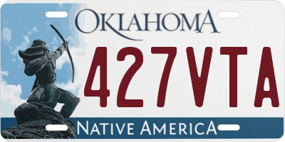 OK license plate 427VTA