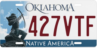 OK license plate 427VTF