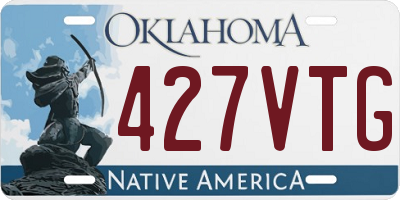 OK license plate 427VTG