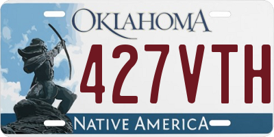 OK license plate 427VTH