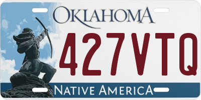 OK license plate 427VTQ