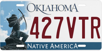 OK license plate 427VTR