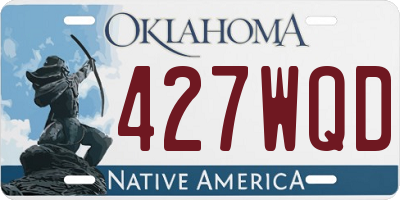 OK license plate 427WQD