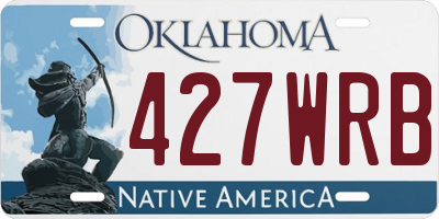 OK license plate 427WRB