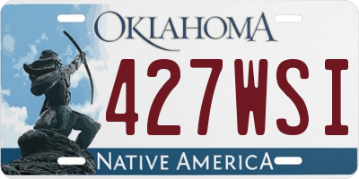 OK license plate 427WSI