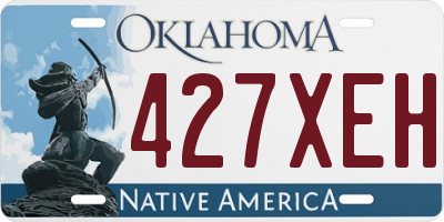 OK license plate 427XEH
