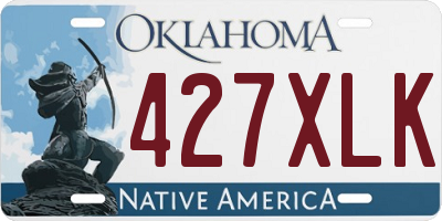 OK license plate 427XLK