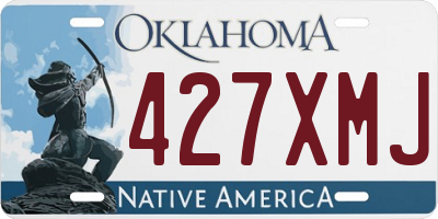 OK license plate 427XMJ