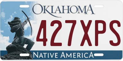 OK license plate 427XPS